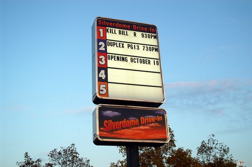 Silverdome Drive-In Theatre - Marquee (newer photo)